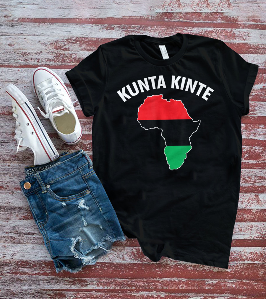 Kunta Kinte African Color Map Of Africa T-Shirt