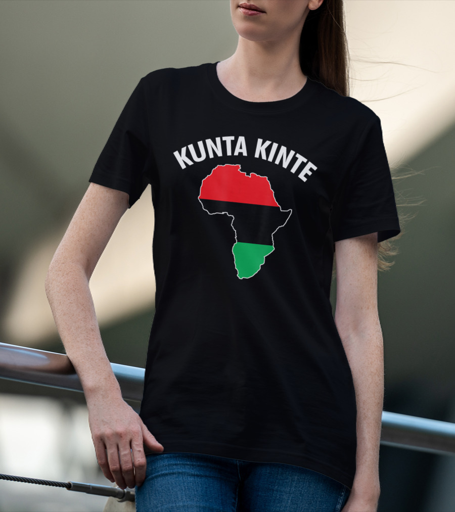 Kunta Kinte African Color Map Of Africa T-Shirt
