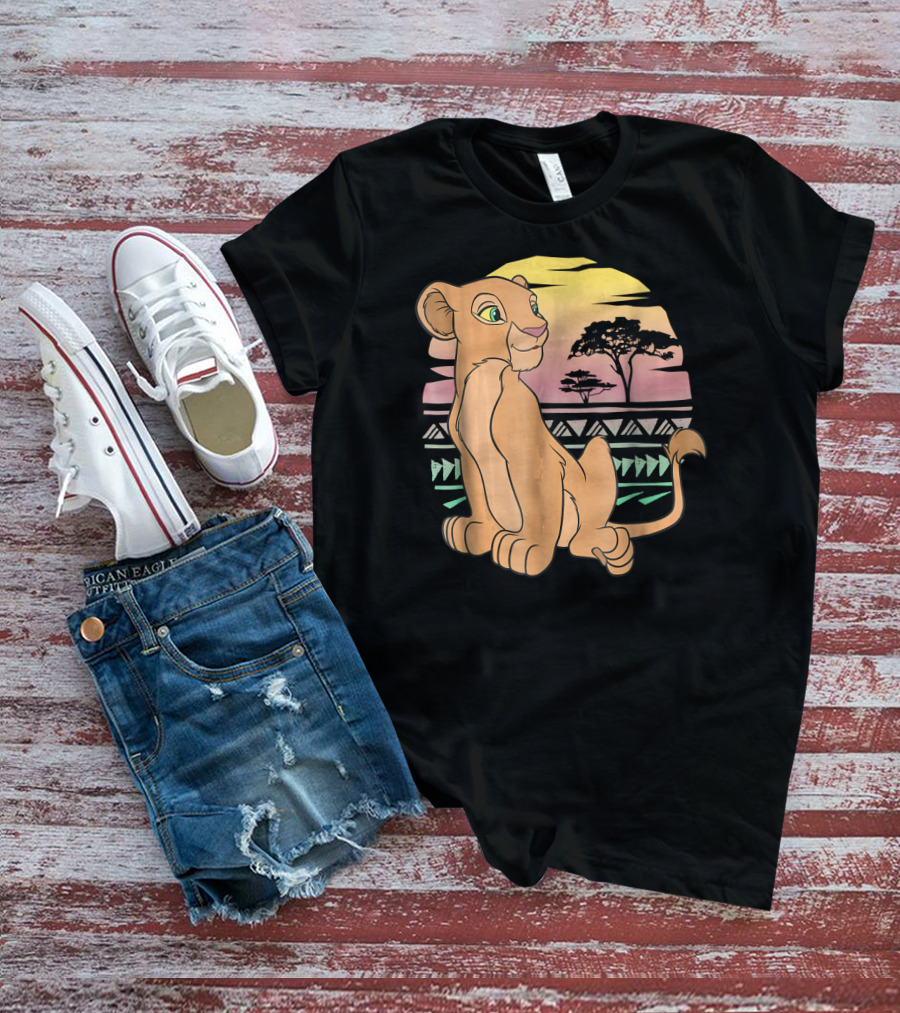 Disney The Lion King Nala 90s Sunset Scene T-Shirt