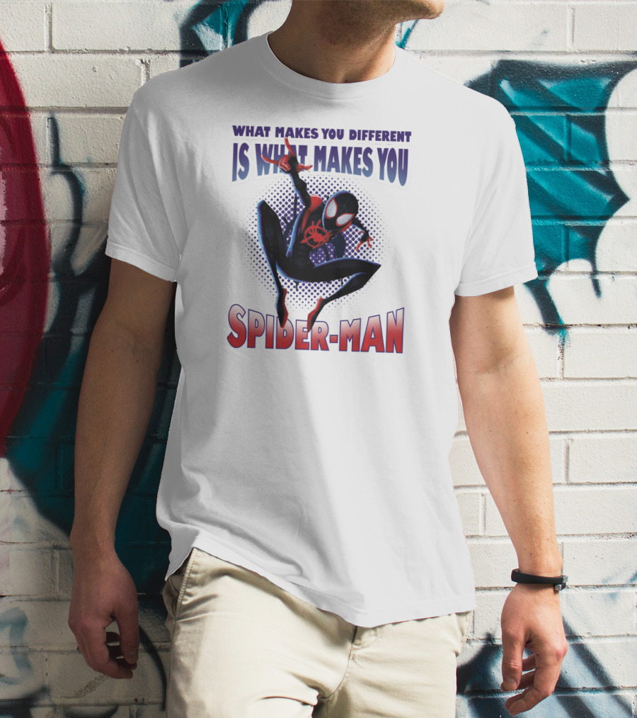 Spider-Man Into The Spider-Verse What Makes You Different Is What Makes You Spider-Man T-Shirt