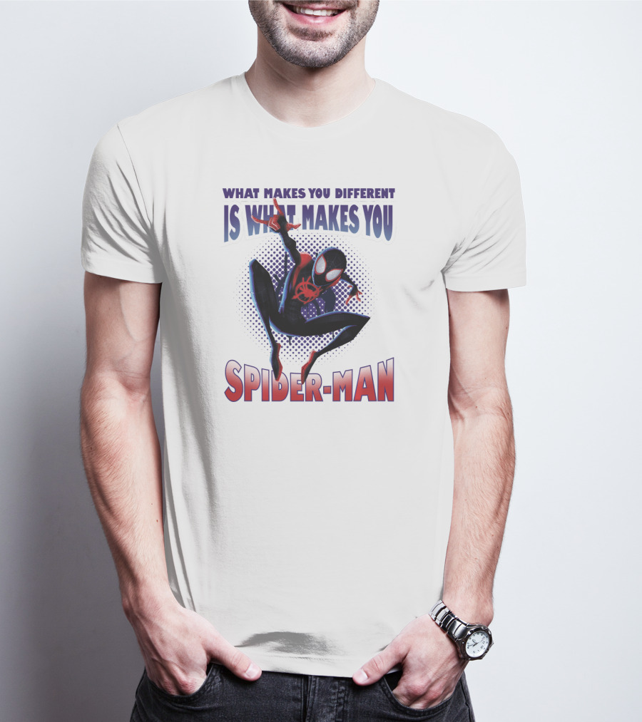 Spider-Man Into The Spider-Verse What Makes You Different Is What Makes You Spider-Man T-Shirt