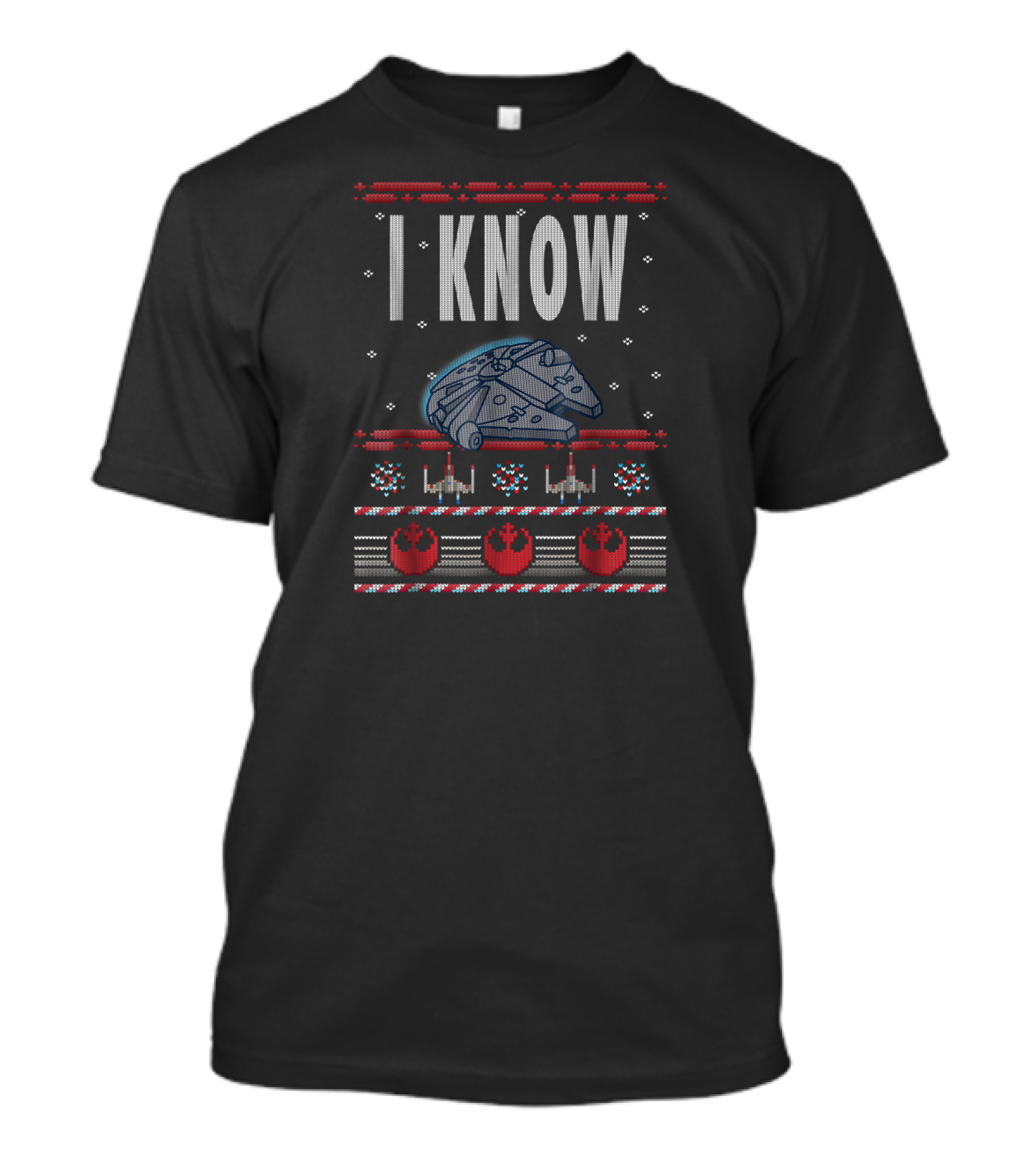 Star Wars Millennium Falcon I Know Christmas T-Shirt