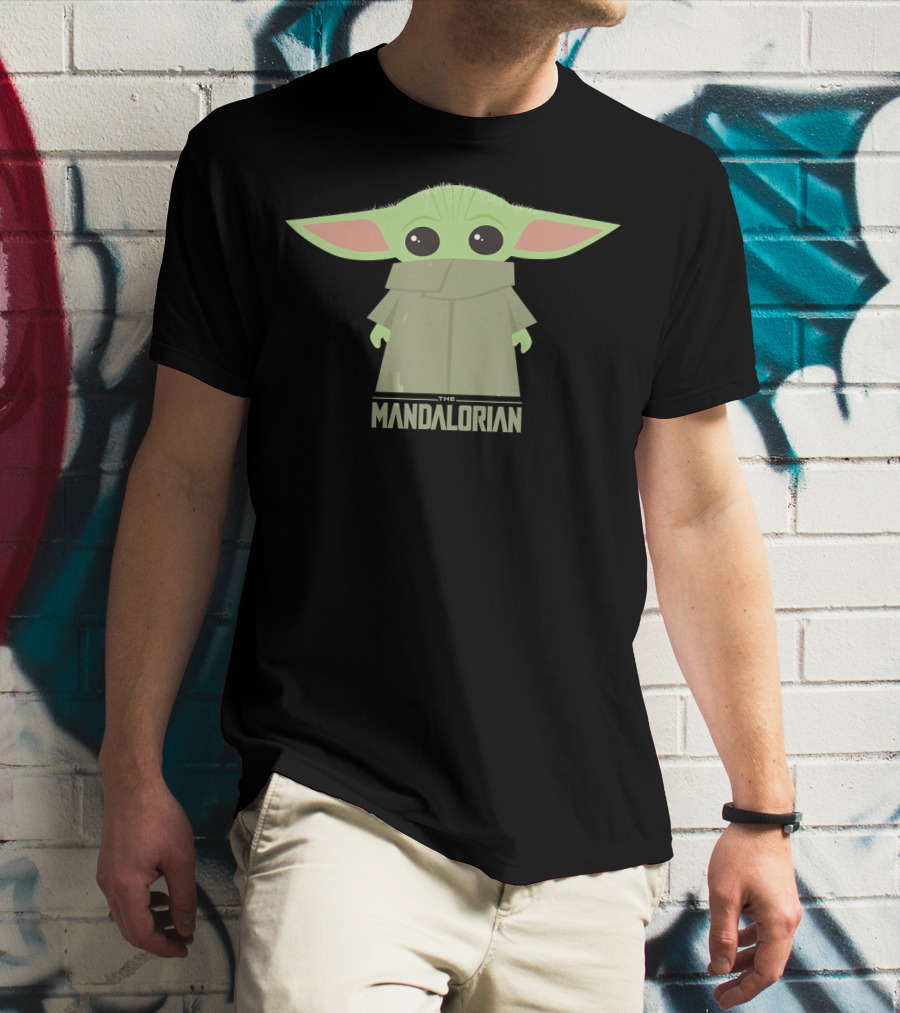 Star Wars The Mandalorian The Child Grogu Hidden Face Iconic Character T-Shirt