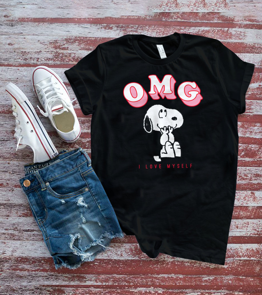 OMG Snoopy I Love Myself Peanuts Valentine T-Shirt