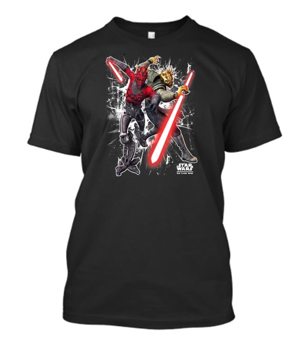 Star Wars The Clone Wars Darth Maul Savage Opress Lightsabers T-Shirt