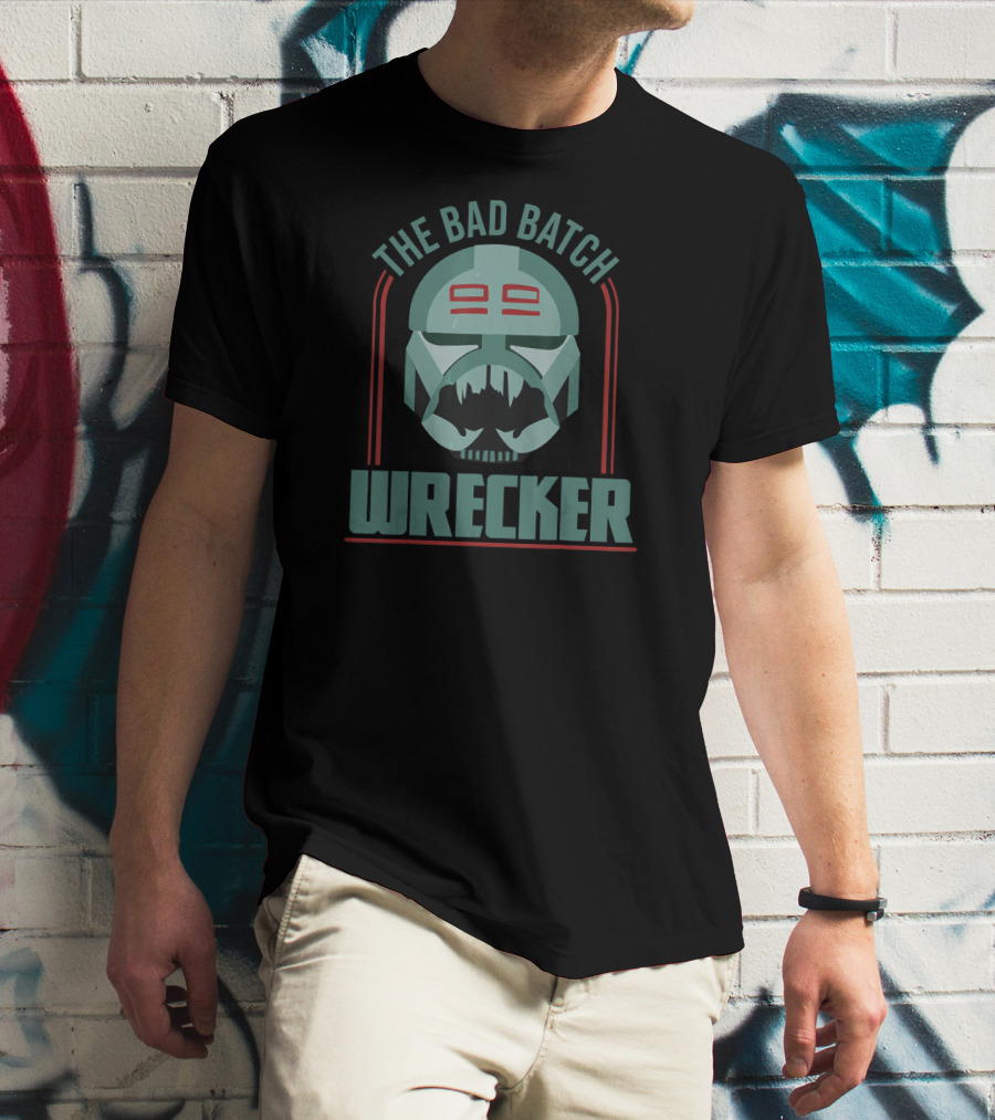 Star Wars The Clone Wars The Bad Batch Wrecker Helmet T-Shirt