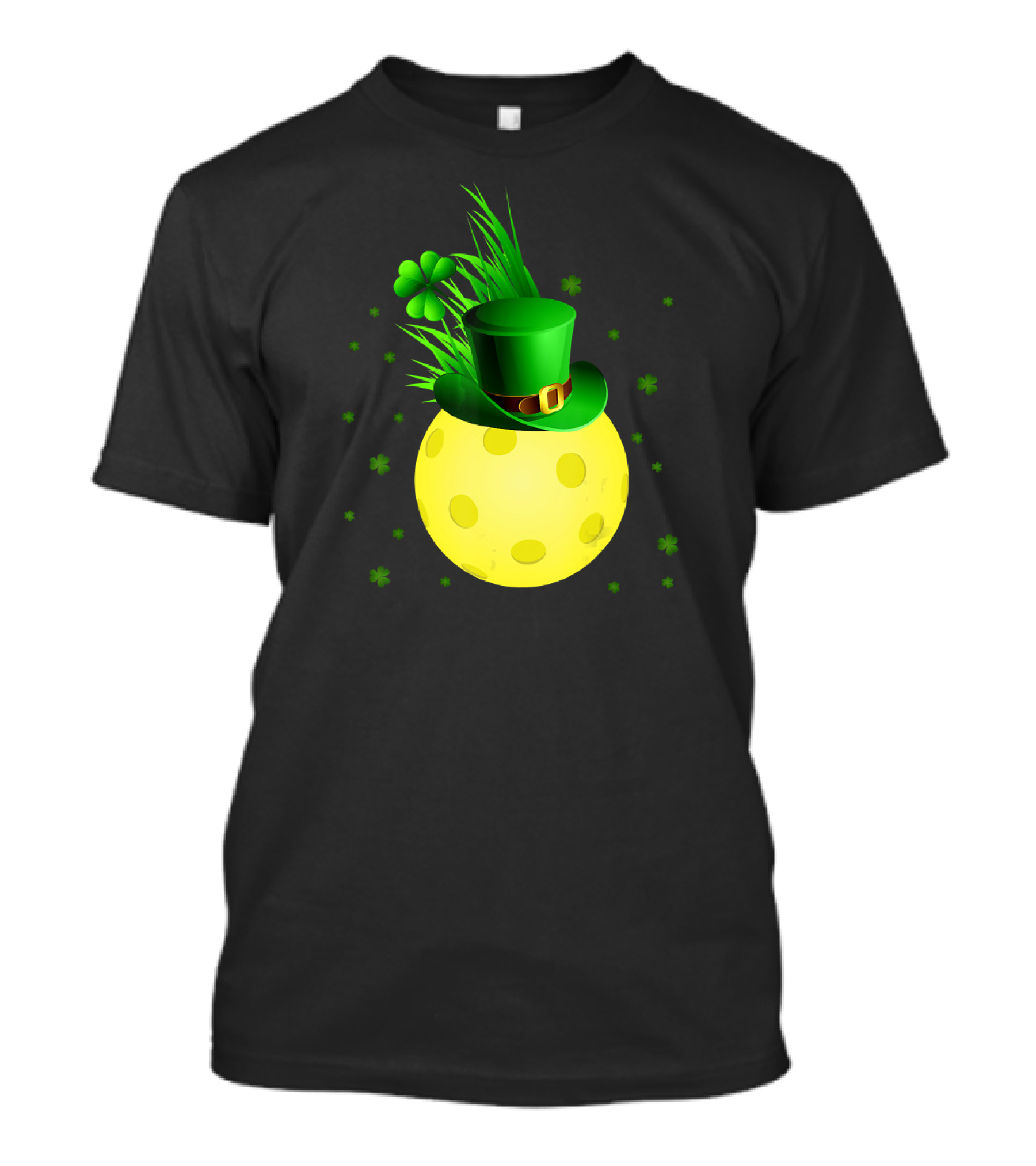 Leprechaun Pickleball Shamrock Hat Ball T-Shirt