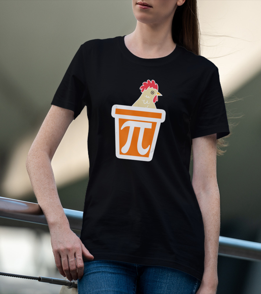 Chicken In Pi Symbol Bucket T-Shirt