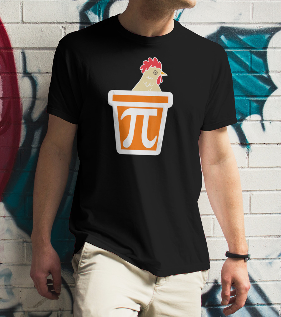Chicken In Pi Symbol Bucket T-Shirt