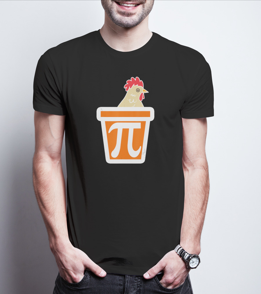 Chicken In Pi Symbol Bucket T-Shirt