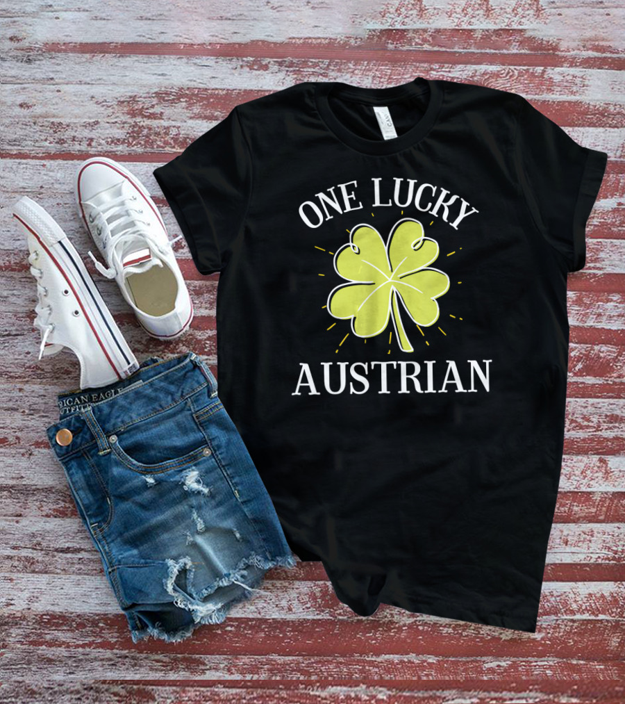 One Lucky Austrian St Patricks Day Coach T-Shirt