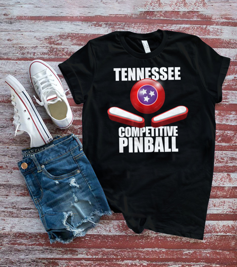 Tennessee Competitive Pinball Stars And Flippers T-Shirt