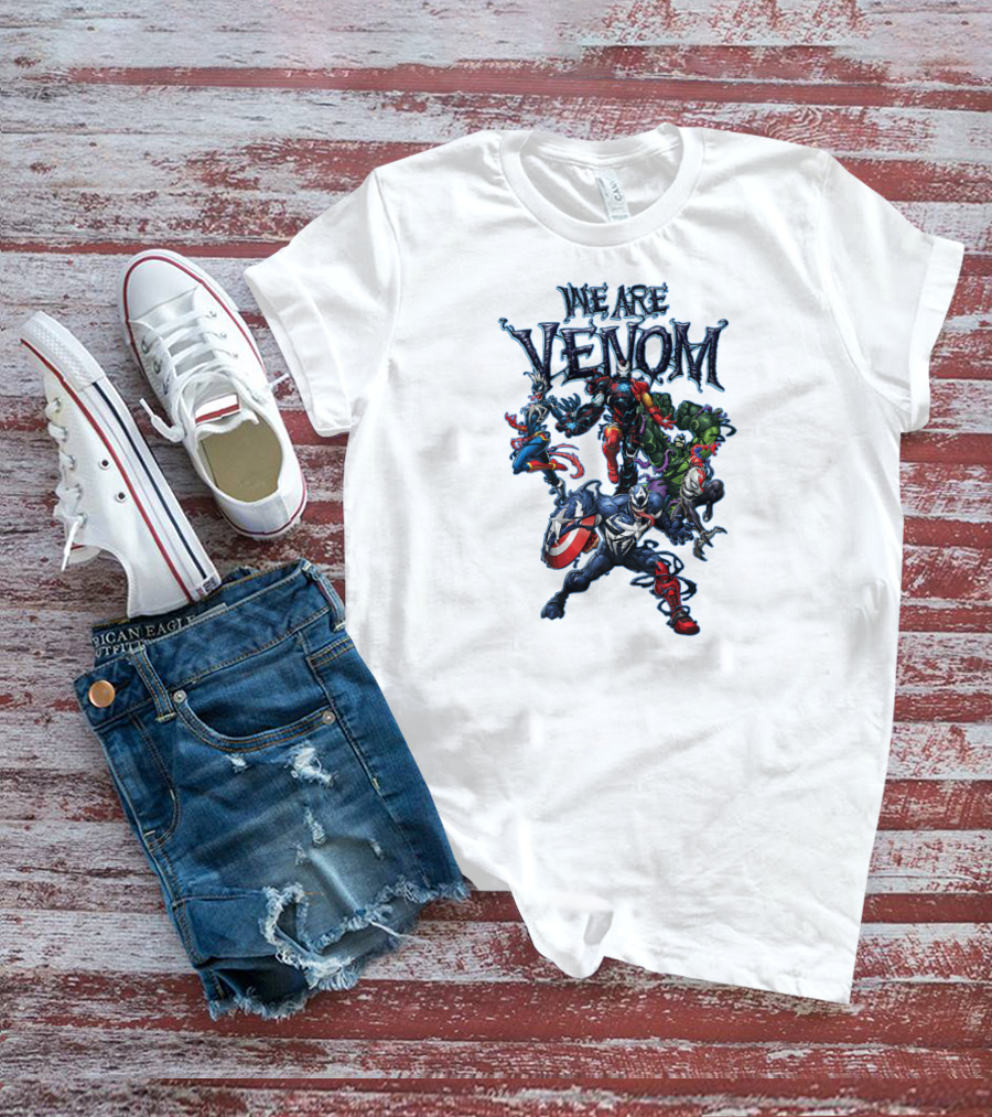 We Are Venom Marvel Spider Man Maximum Venom Group Shot Characters T-Shirt