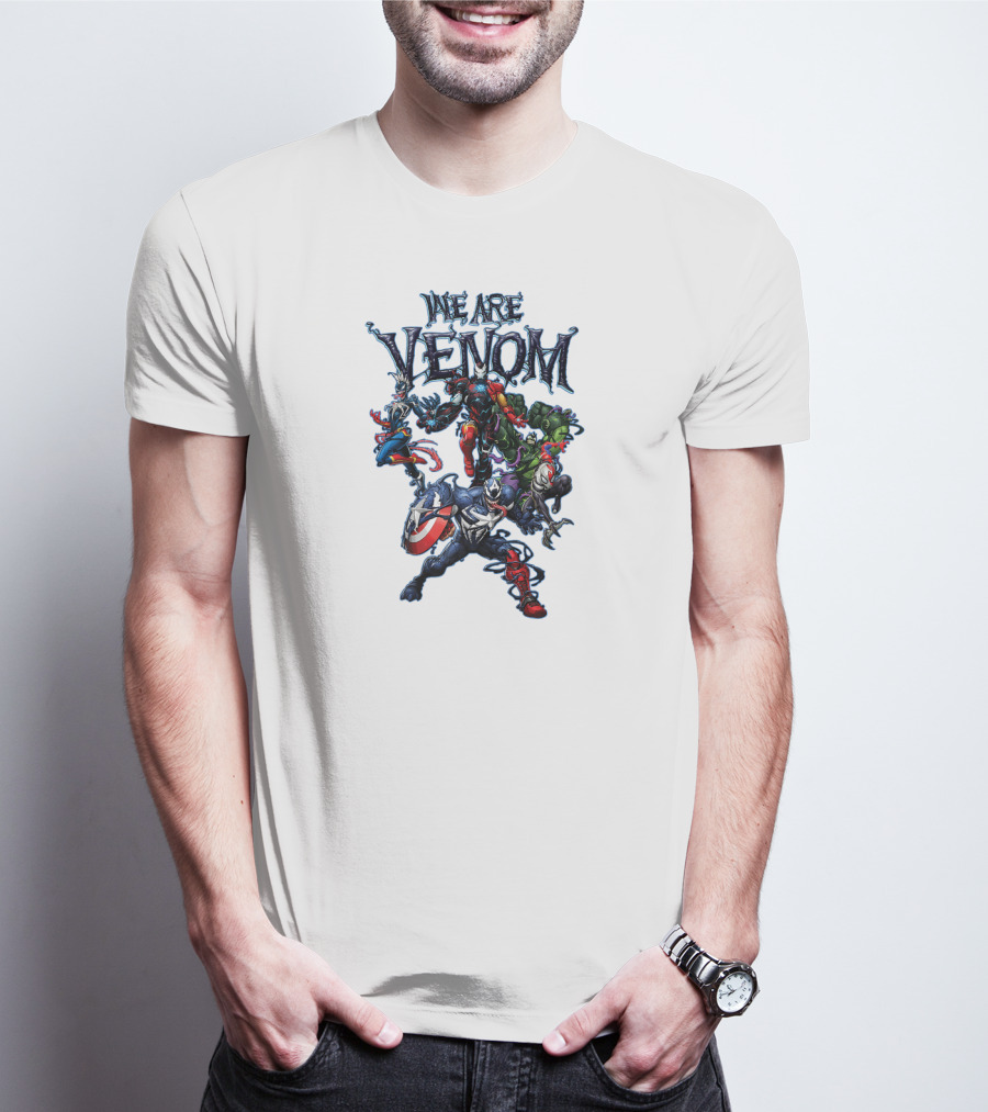 We Are Venom Marvel Spider Man Maximum Venom Group Shot Characters T-Shirt