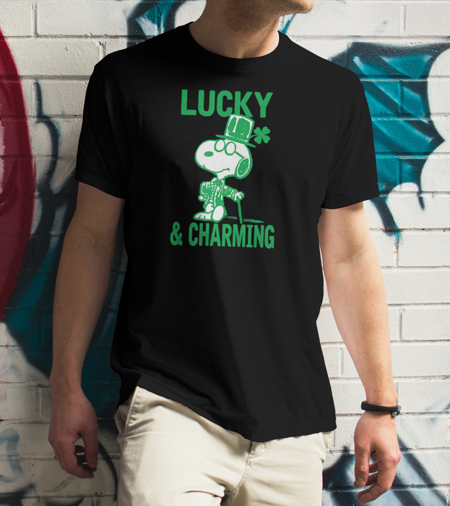 Lucky And Charming Peanuts St Patrick's Day T-Shirt