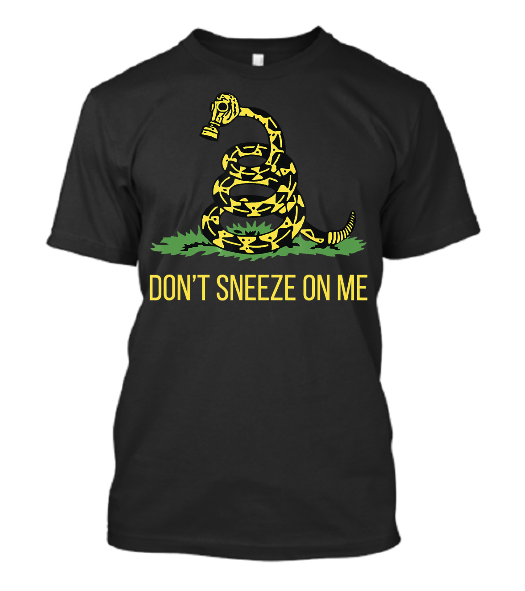 Don't Sneeze On Me Snake Gas Mask T-Shirt