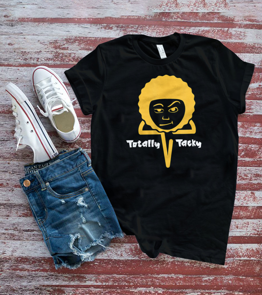 Totally Tacky Retro Smirking Yellow Afro Face T-Shirt