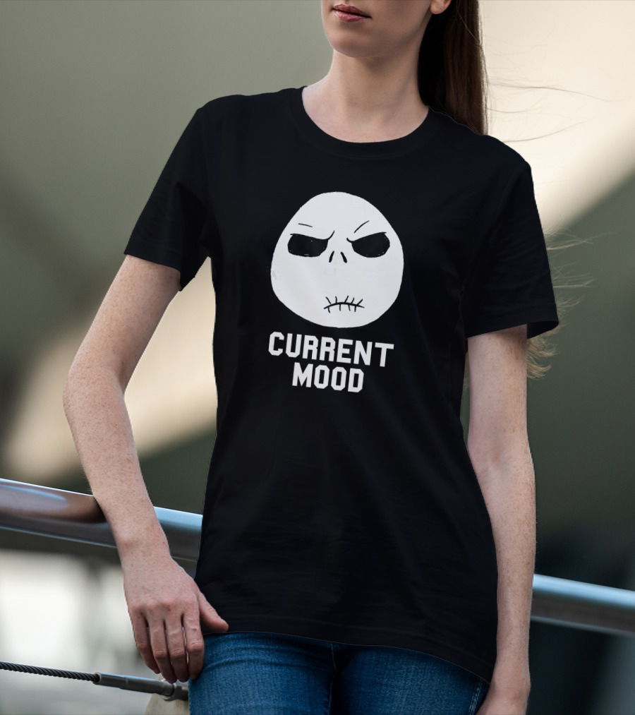 Disney The Nightmare Before Christmas Current Mood Jack Skellington Face T-Shirt
