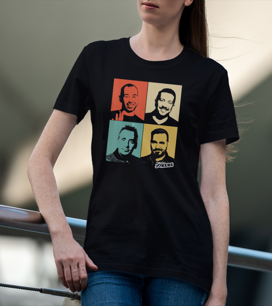 Impractical Jokers Colorful Pop Art Style Portraits T-Shirt