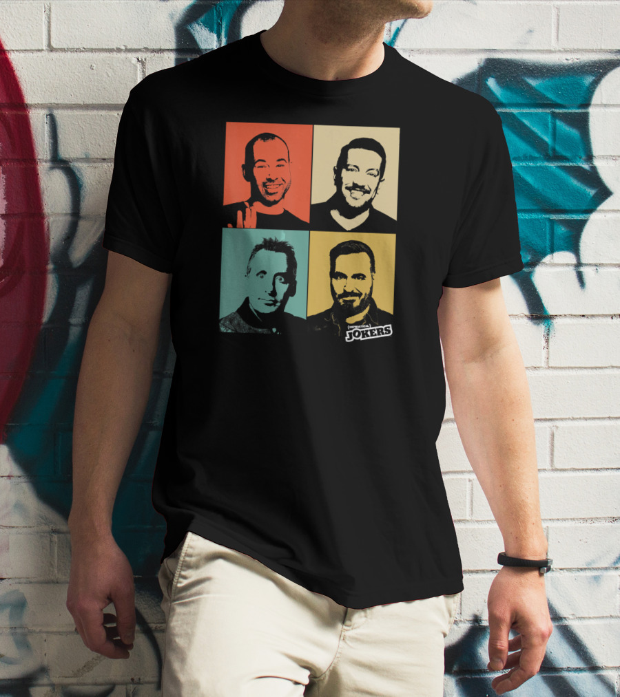 Impractical Jokers Colorful Pop Art Style Portraits T-Shirt