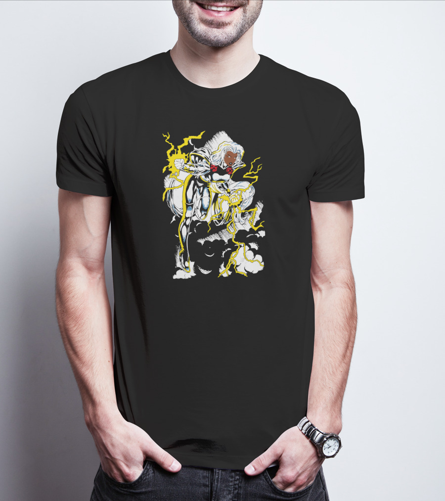Marvel X Men Storm Lightning Action Pose T-Shirt