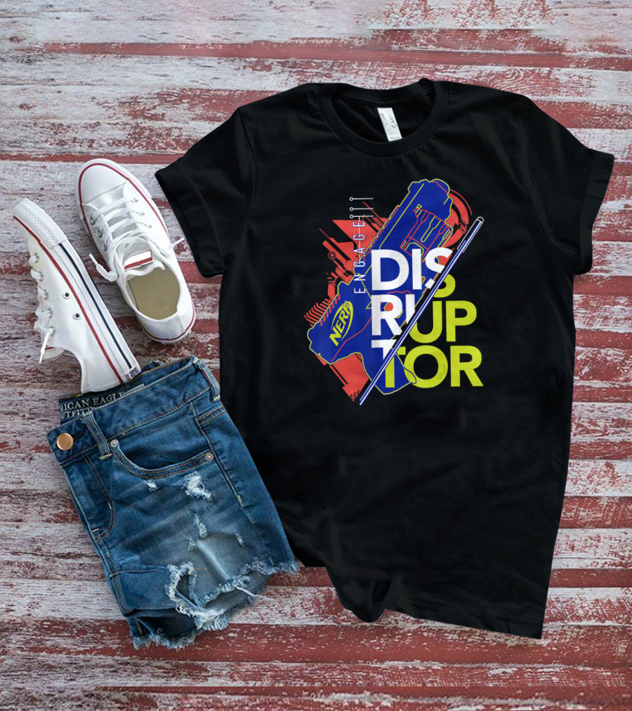 Nerf Engage Disruptor Blue And Red T-Shirt