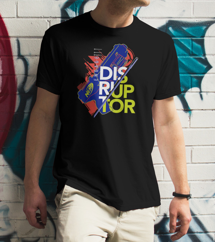 Nerf Engage Disruptor Blue And Red T-Shirt