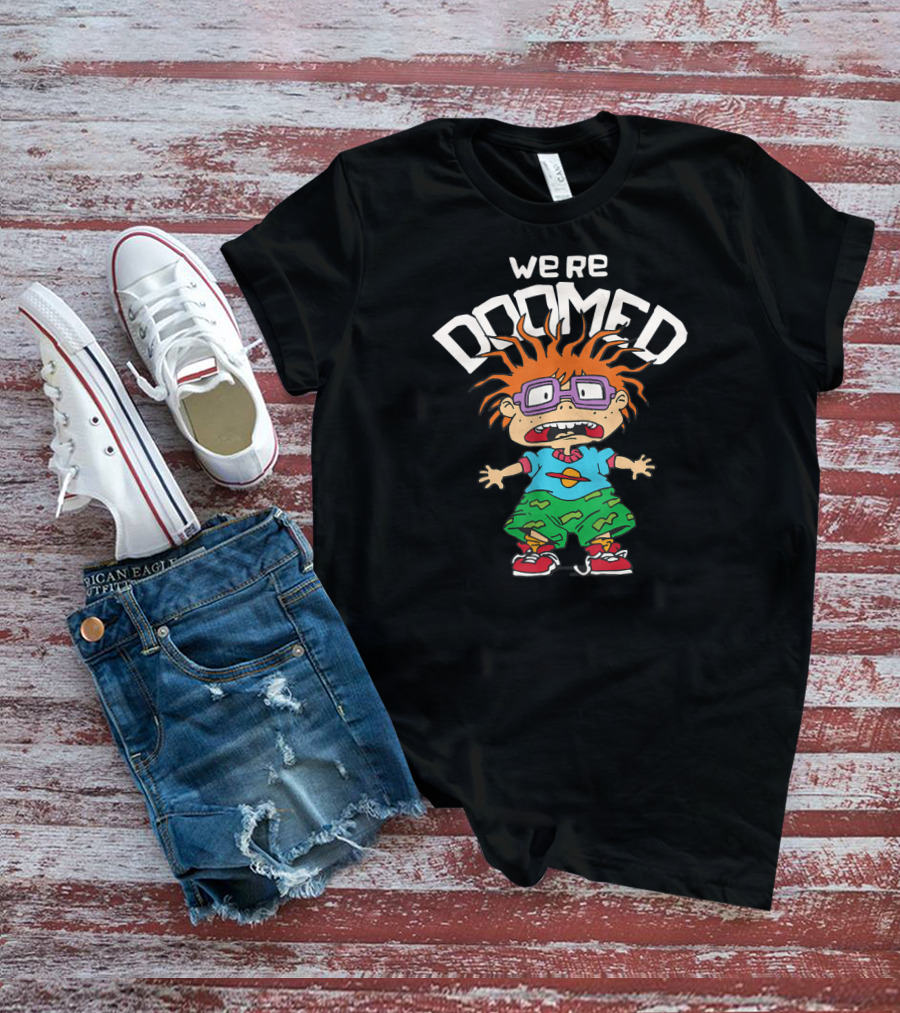 Rugrats Chuckie We're Doomed Retro Nickelodeon Animation T-Shirt