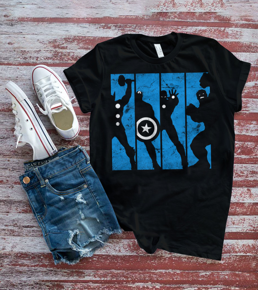 Marvel Avengers Iconic Hero Silhouettes T-Shirt