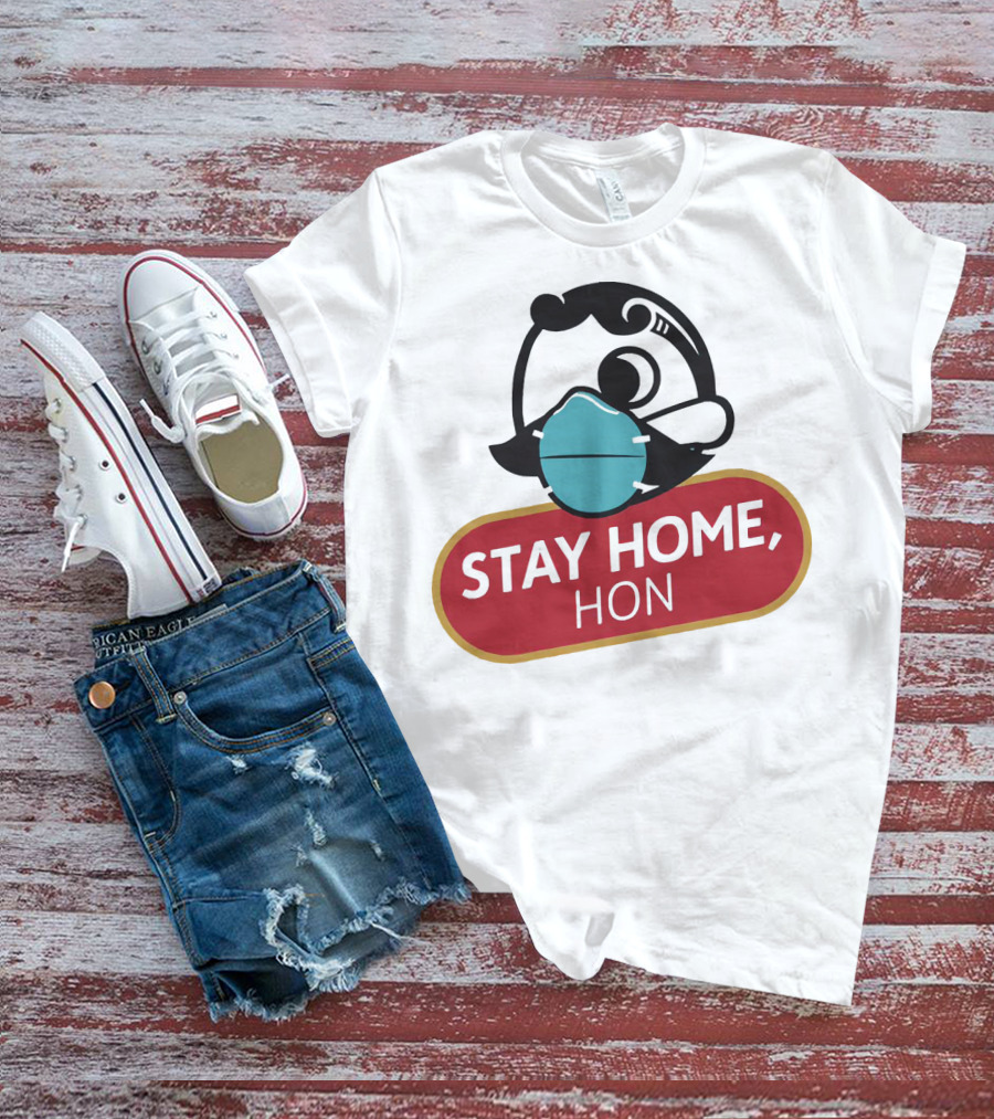 Stay Home Hon Rosie The Riveter Mask T-Shirt