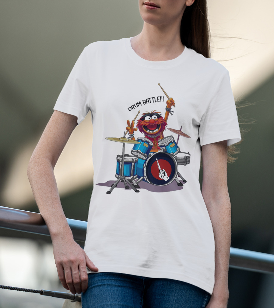 The Muppets Animal Drum Battle Iconic Drummer Scene T-Shirt