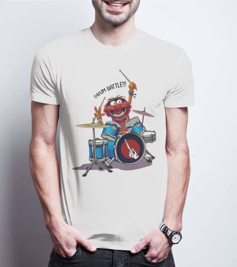 The Muppets Animal Drum Battle Iconic Drummer Scene T-Shirt