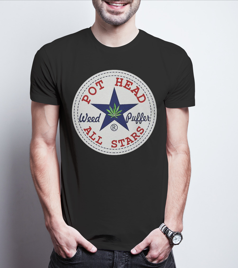 Pot Head All Stars Weed Puffer Star T-Shirt