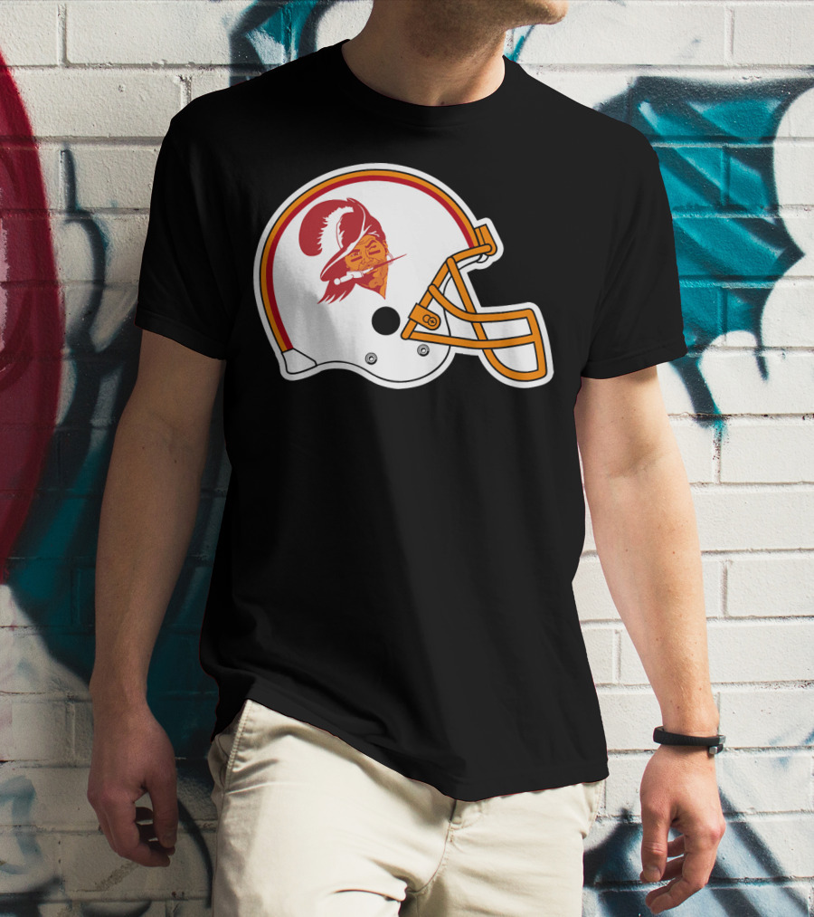 Brady Tompa Bay Buccaneers NFL Retro Helmet T-Shirt