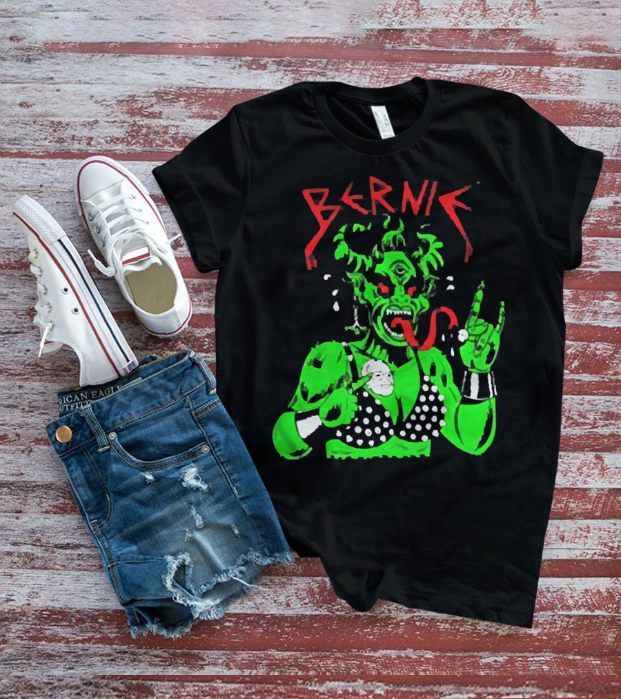 Bernie Sanders Metal Green Satan Symbolic T-Shirt