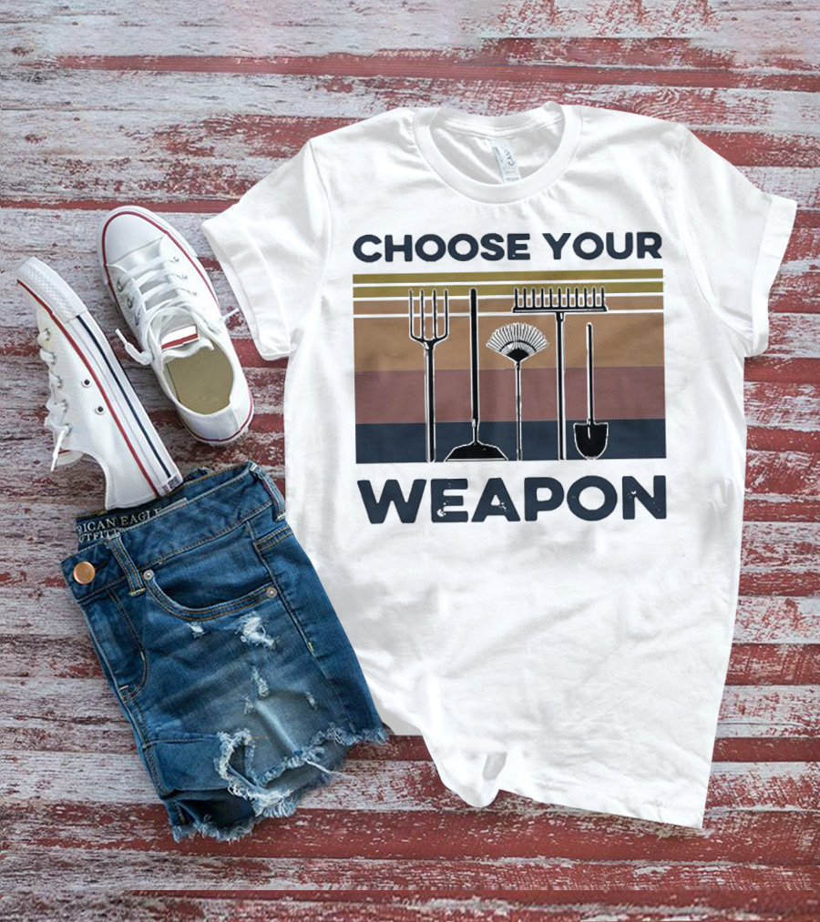 Choose Your Weapon Farmer Tools T-Shirt