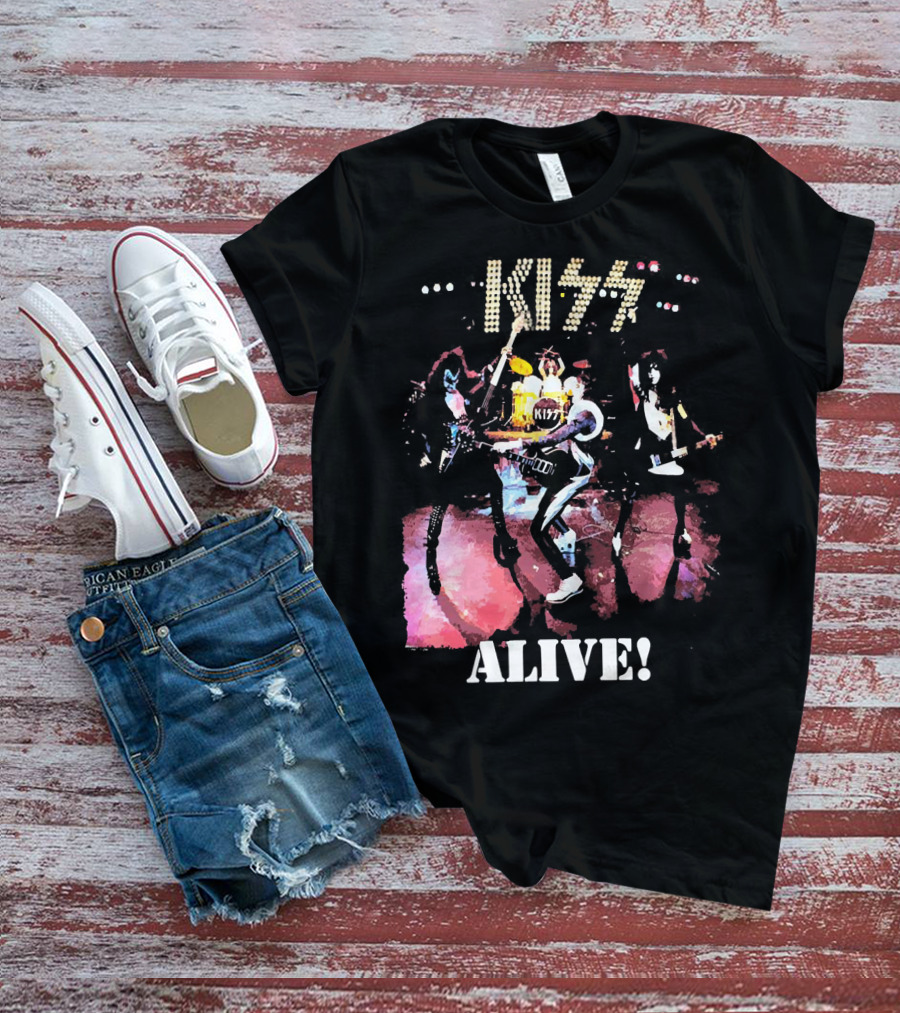 KISS Alive Concert Performance Visual T-Shirt
