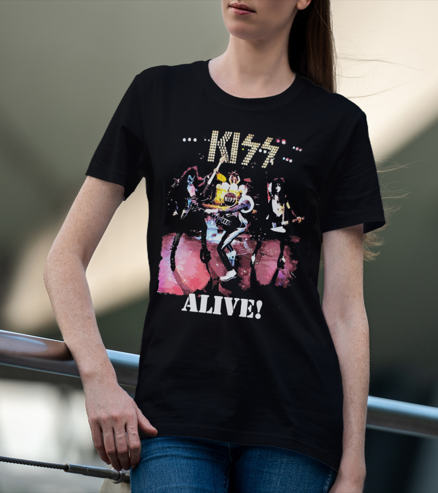 KISS Alive Concert Performance Visual T-Shirt