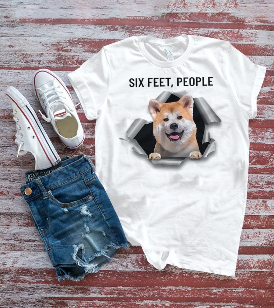 Six Feet People Akita Torn Ripper T-Shirt