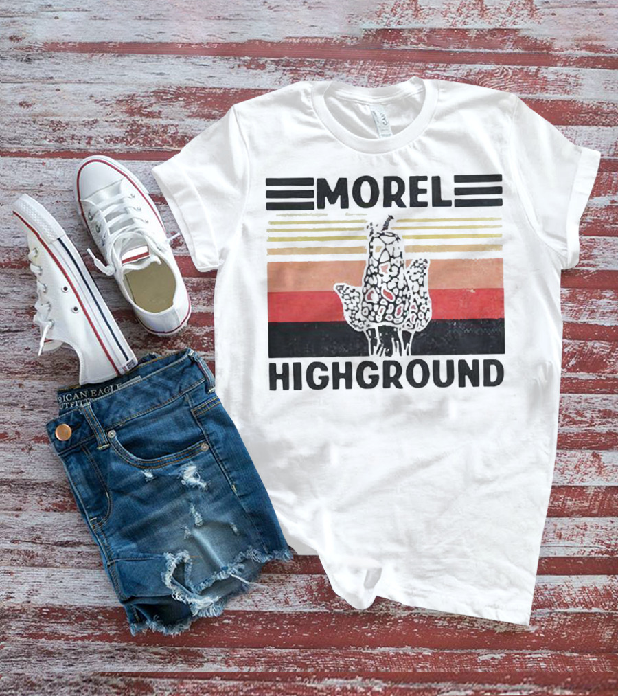 Morel Highground Mushroom Hunter Snail T-Shirt