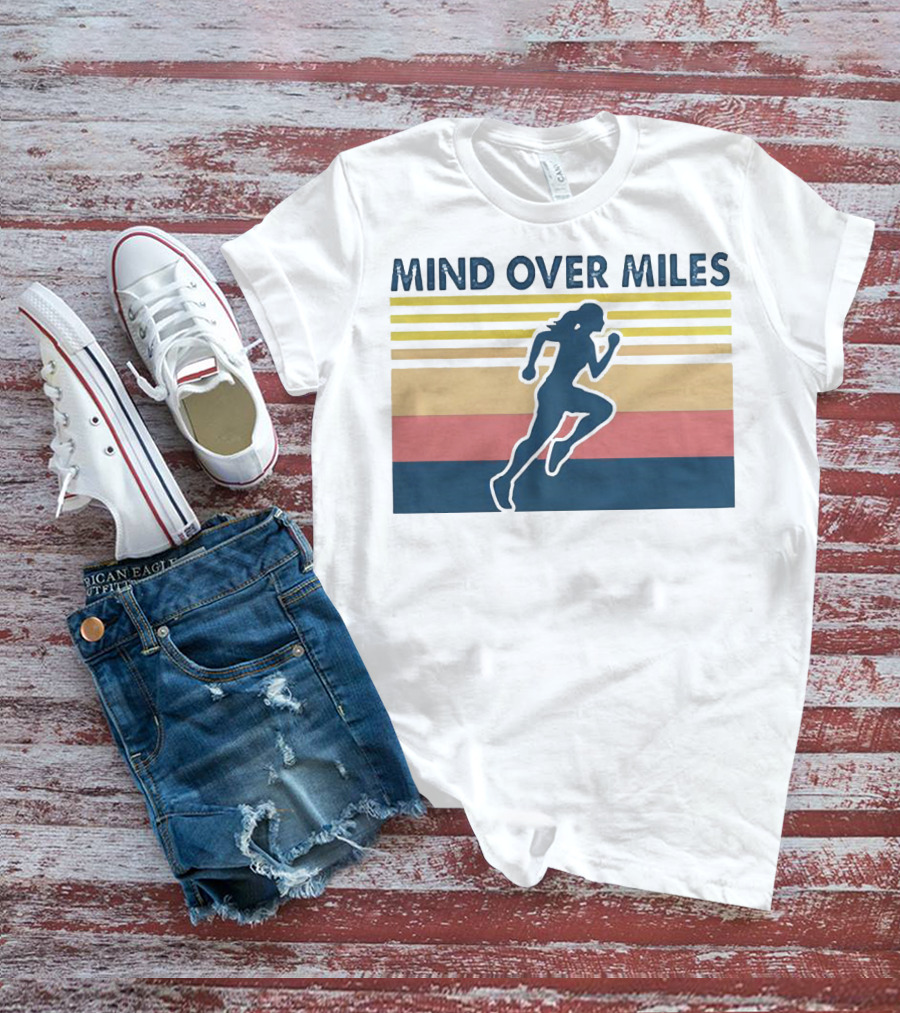 Mind Over Miles Retro Running T-Shirt