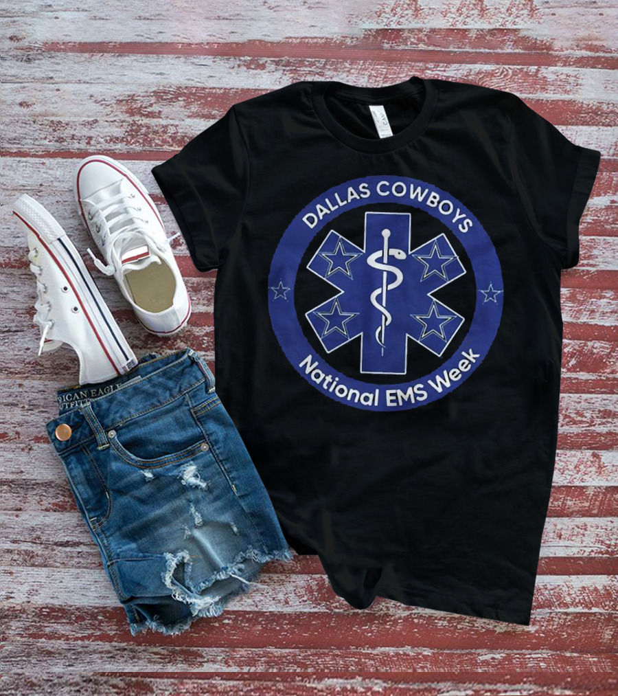Dallas Cowboys National EMS Week Star Of Life T-Shirt
