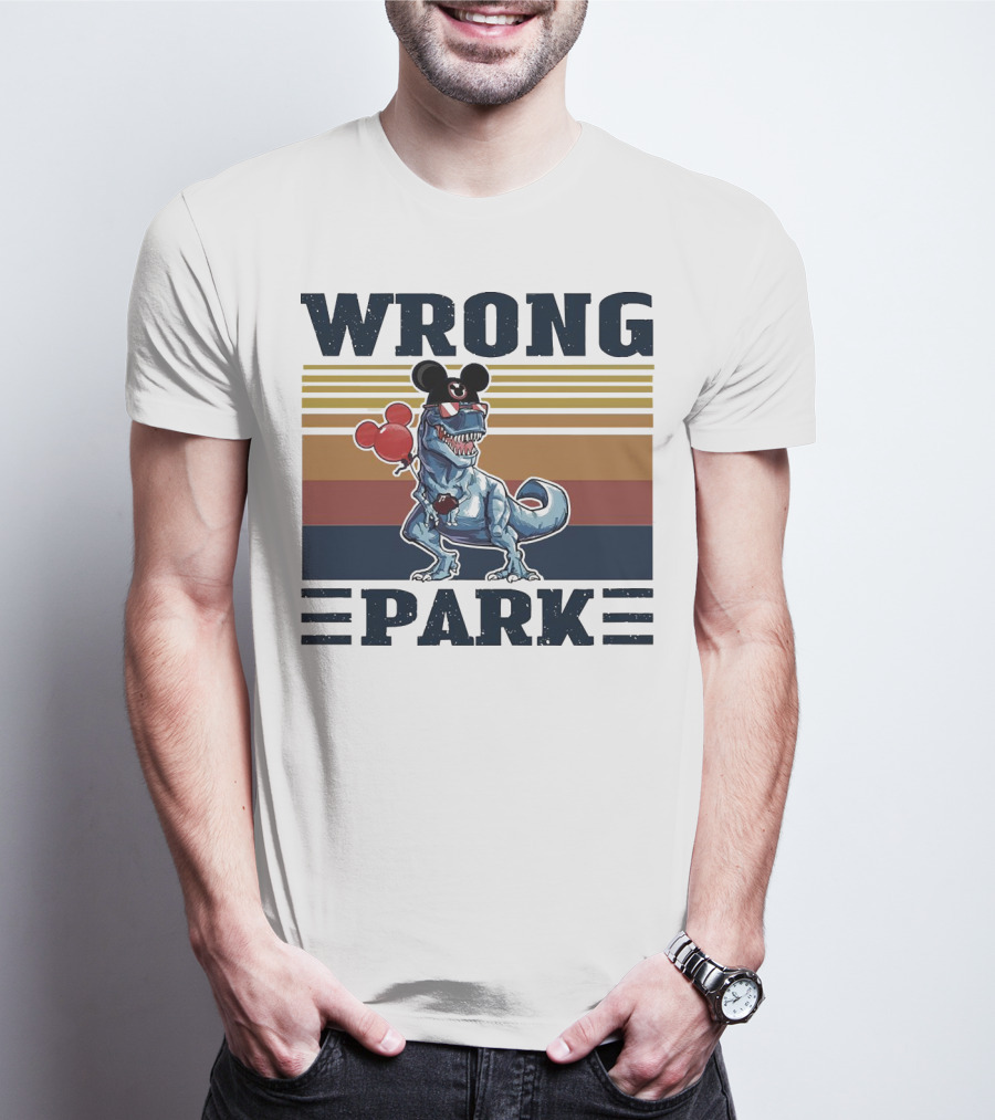 Wrong Park Dinosaur Rex Mickey Balloon T-Shirt