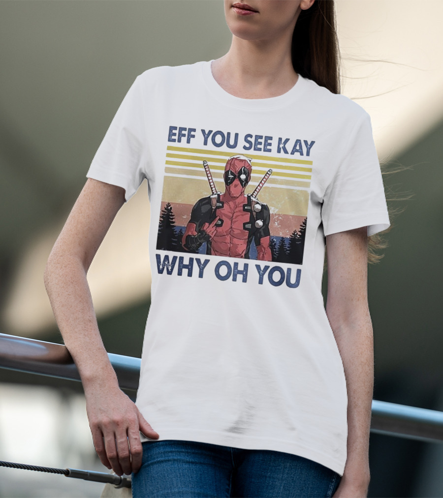 Eff You See Kay Why Oh You Retro Superhero T-Shirt