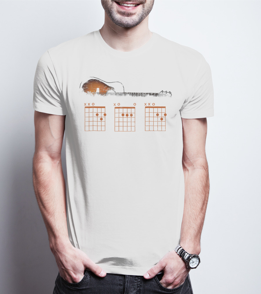 Guitar Chord Dad Father's Day Funny Guitar Lover T-Shirt