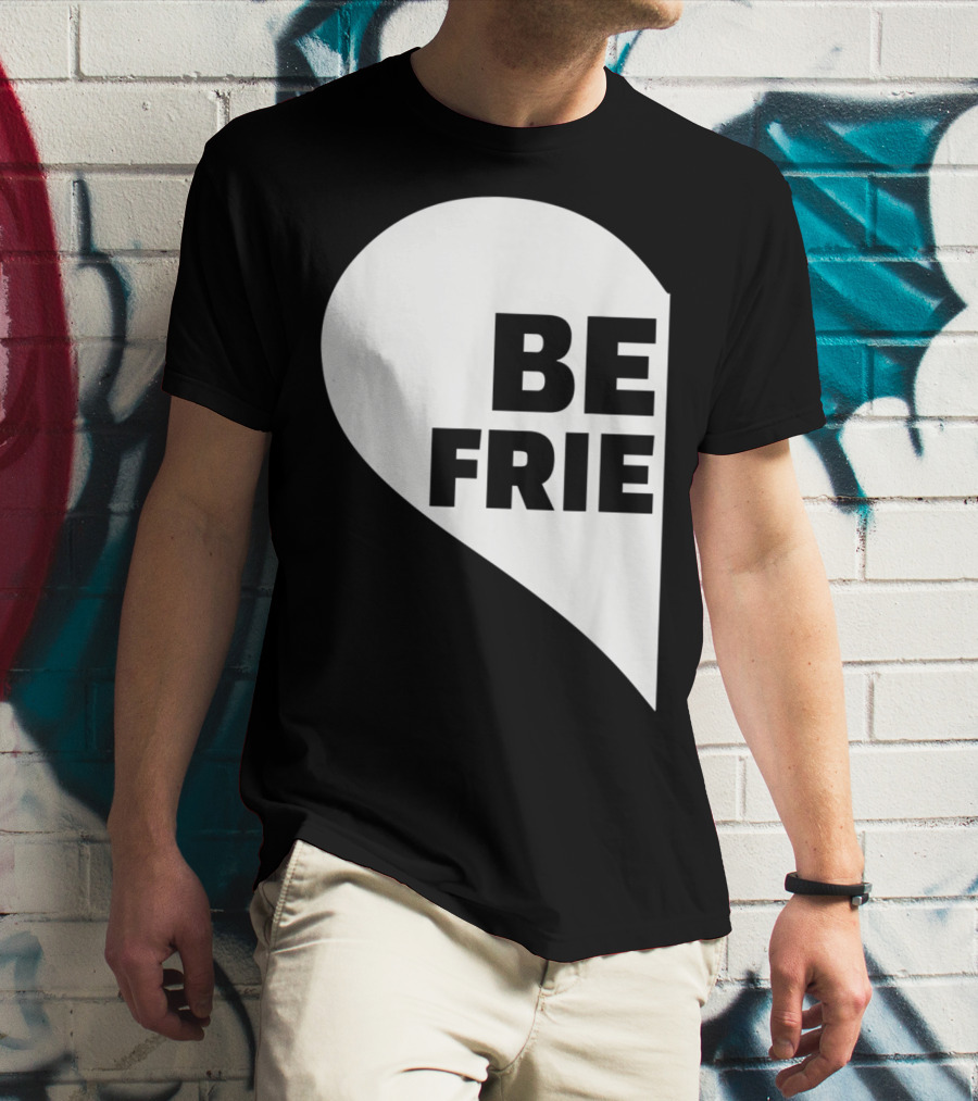 BE FRIE Best Friends Half Left Heart T-Shirt