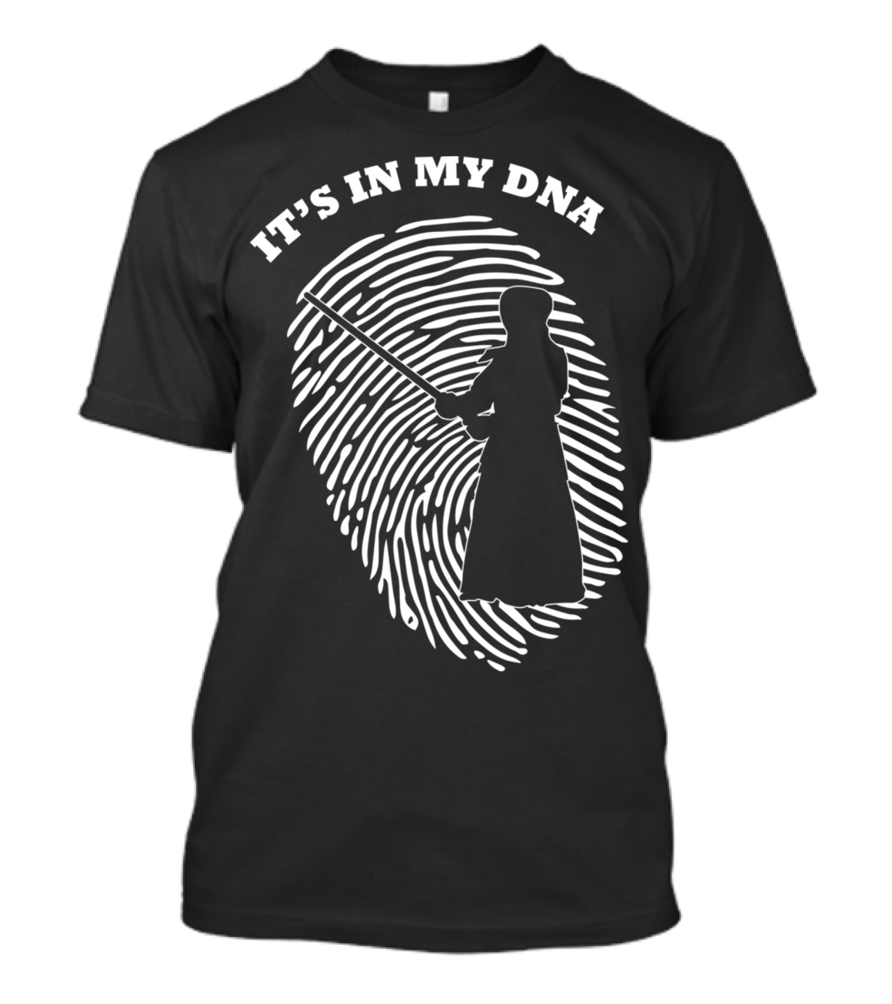 It's In My DNA Kendo Sword Fighter Fingerprint T-Shirt