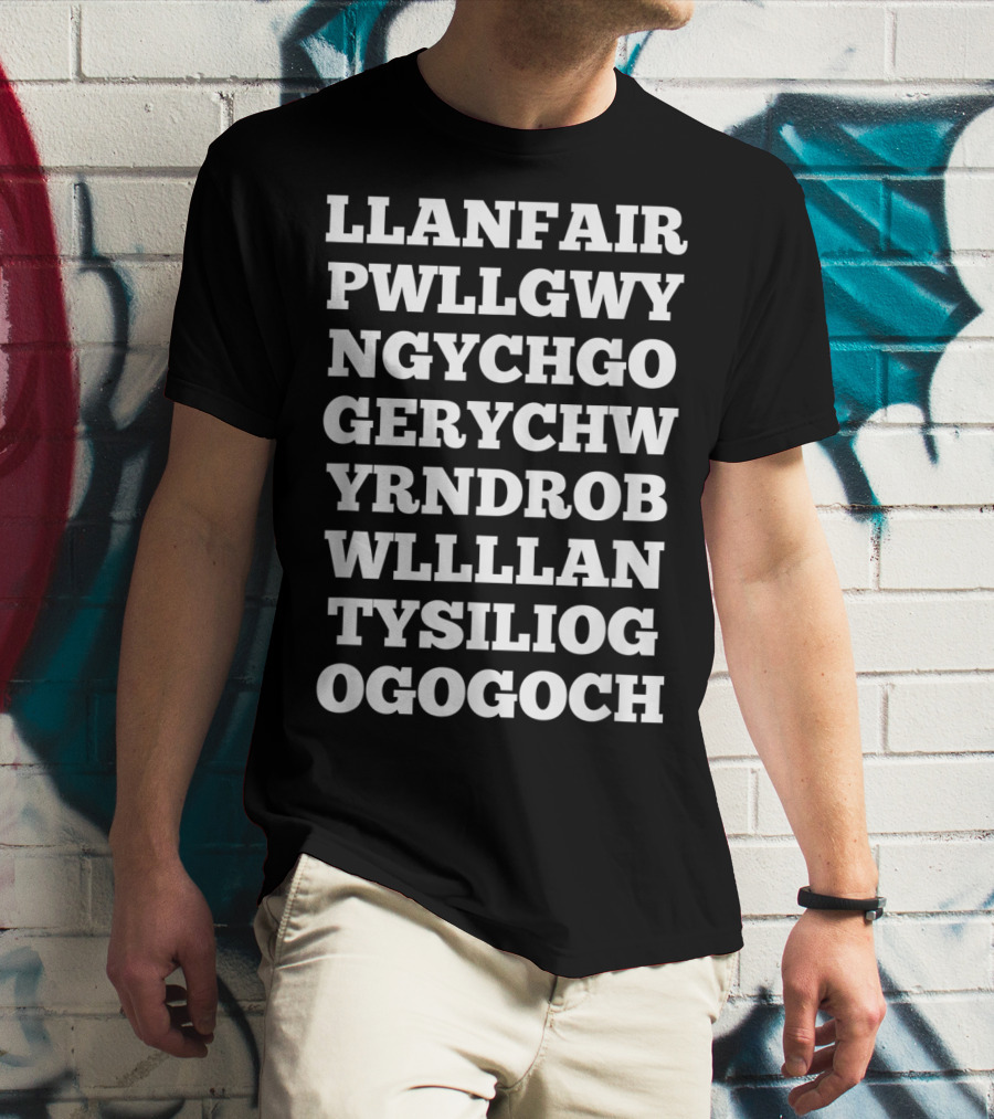 Llanfairpwllgwyngyllgogerychwyrndrobwllllantysiliogogogoch T-Shirt