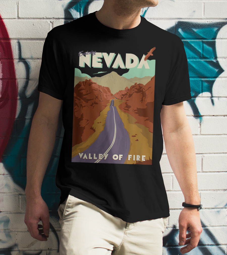 Entering Nevada Valley Of Fire Scenic Road Adventure T-Shirt