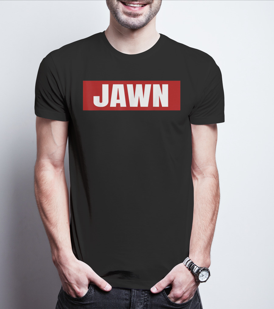 Philadelphia Jawn Bold Red Block Text T-Shirt